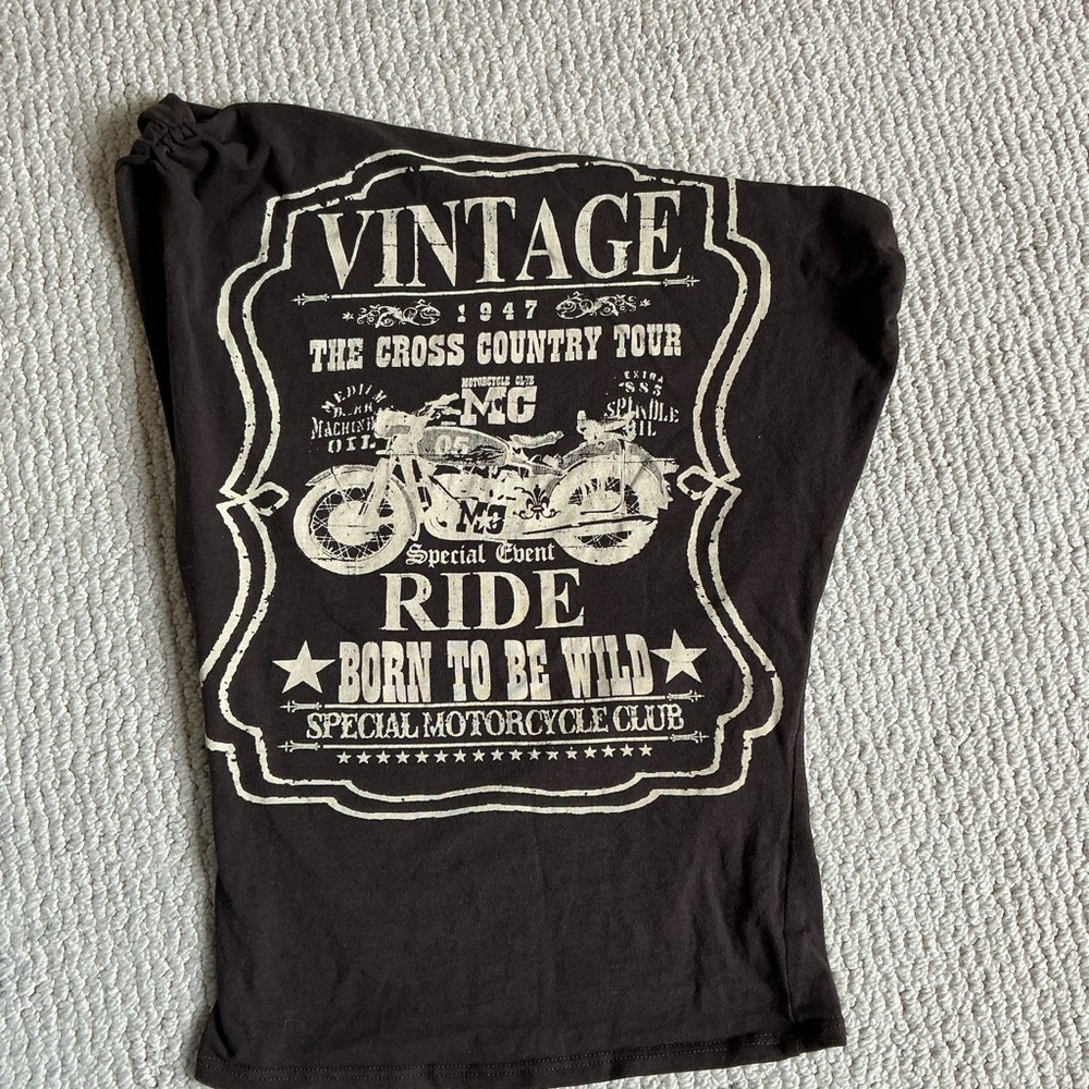 Windsor Black Vintage Motorcycle Tee